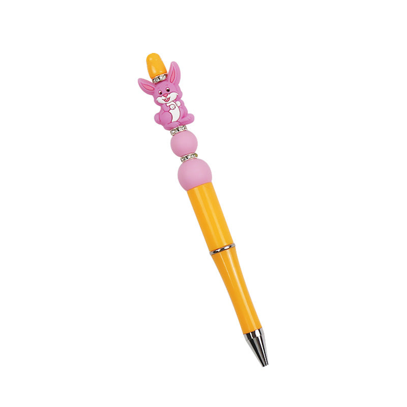 Wholesale 10PCS DIY Handmade Cartoon Rabbit Silicone Bead Pen
